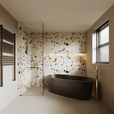 Carreaux de terrazzo brillants